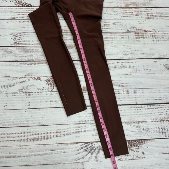 Lot of 2 Lululemon Size 4 Brown Zoned In 27" & Floral Spritz Wunder Under Tight - Picture 8 of 15